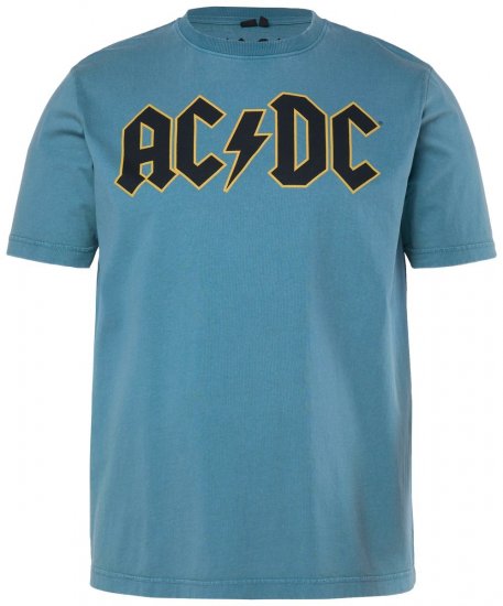 JP1880 849790 AC/DC Classic Logo Tricou Albastru turcoaz - Tricouri cu trupe - Tricouri cu formații rock