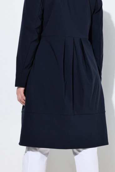Ulla Popken 849803 Palton elastic cu guler înalt Bleumarin - Paltoane - Paltoane pentru femei la marimi mari
