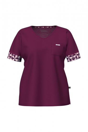 Ulla Popken 849850 Pijama în carouri Roșu fructe de pădure - Pijamale/Haine de casă - 