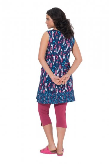 Ulla Popken 849887 Rochie din jerseu fără mâneci Bleumarin - Rochii din jerseu - 