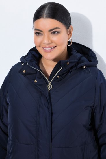 Ulla Popken 849908 Geacă de ploaie Bleumarin - Geci - Jachete de damă marimi mari