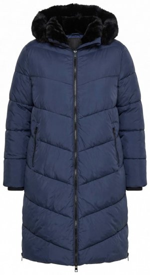Ulla Popken 850041 Palton matlasat Bleumarin - Paltoane - Paltoane pentru femei la marimi mari