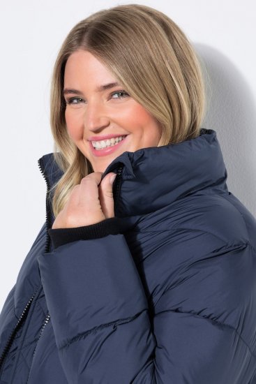 Ulla Popken 850041 Palton matlasat Bleumarin - Paltoane - Paltoane pentru femei la marimi mari