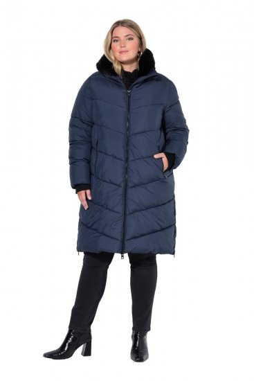 Ulla Popken 850041 Palton matlasat Bleumarin - Paltoane - Paltoane pentru femei la marimi mari