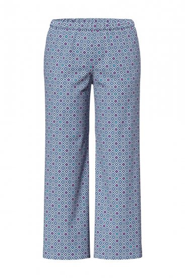 Ulla Popken 850045 Pijama cu mânecă scurtă Albastru deschis - Pijamale/Haine de casă - 