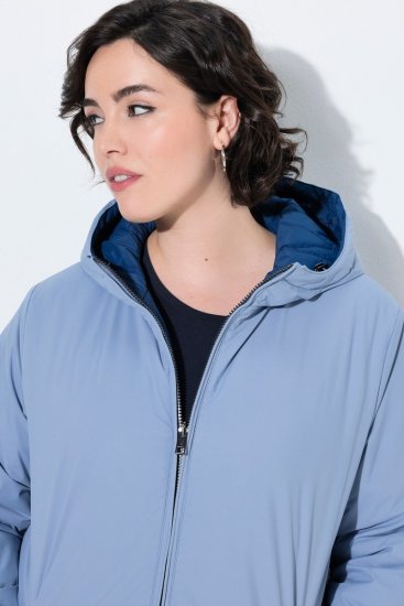 Ulla Popken 850361 Geacă tehnică Albastru denim - Geci - Jachete de damă marimi mari