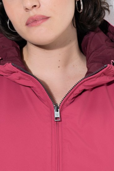 Ulla Popken 850361 Geacă funcțională reversibilă HYPRAR Roz deschis - Geci - Jachete de damă marimi mari