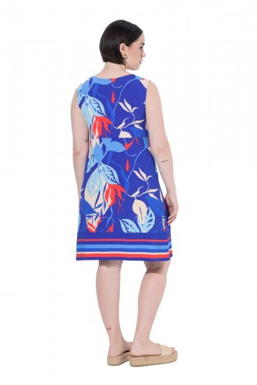 Ulla Popken 850367 Rochie din jerseu imprimată Bleumarin - Rochii din jerseu - 