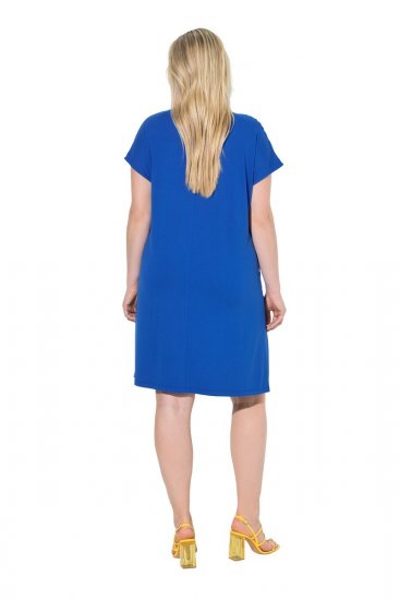 Ulla Popken 850389 Rochie din șifon imprimată Albastru - Rochii - Rochii pentru toate mărimile