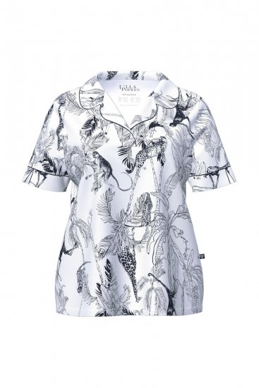 Ulla Popken 850441 Pijama cu model Alb unt - Pijamale/Haine de casă - 