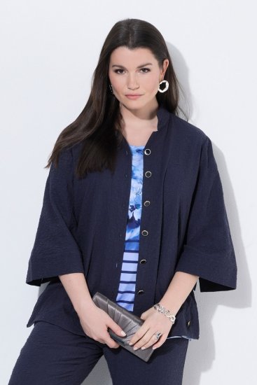 Ulla Popken 850615 Jachetă Bleumarin - Geci - Jachete de damă marimi mari