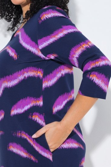 Ulla Popken 850920 Rochie din jerseu Bleumarin - Rochii - Rochii pentru toate mărimile