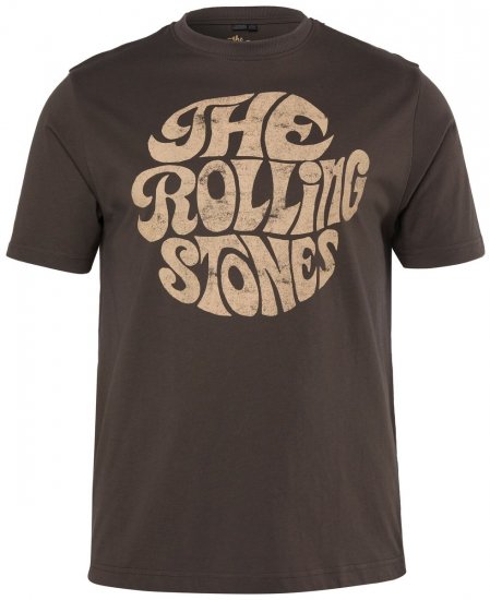 JP1880 851001 Rolling Stones Retro Logo Tricou Alun TALL - TALL T-shirts - Tricouri pentru Bărbați Înalți