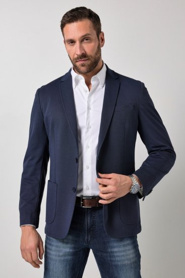 JP1880 851032 Sacou cu căptușeală parțială ușoară Bleumarin - Costume - Costume Bărbați mărimi mari