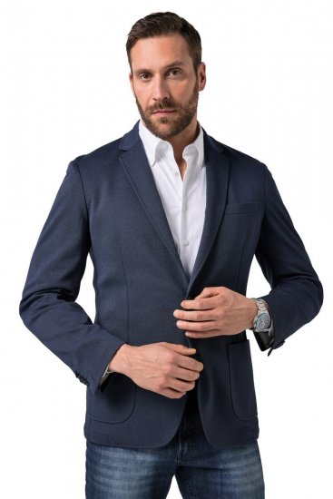 JP1880 851032 Sacou cu căptușeală parțială ușoară Bleumarin - Costume - Costume Bărbați mărimi mari