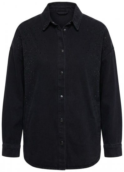 Ulla Popken 851036 Geacă din denim Antracit - Geci - Jachete de damă marimi mari