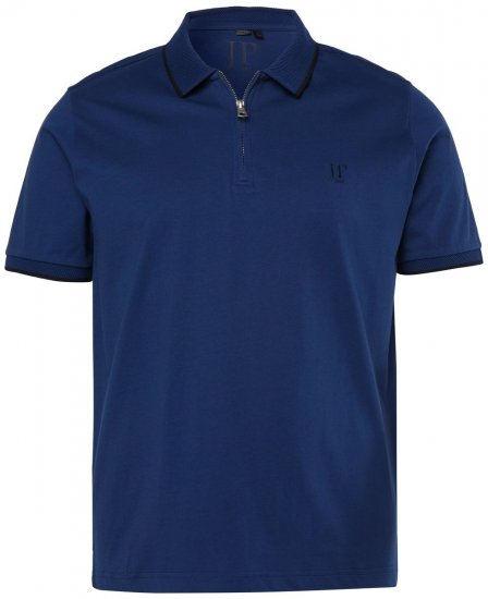 JP1880 851048 Tricou polo cu fermoar Albastru noapte TALL - TALL tricouri polo - Tricouri polo TALL pentru bărbați înalți