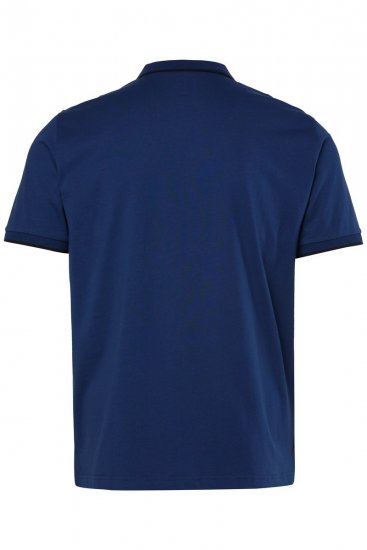 JP1880 851048 Tricou polo cu fermoar Albastru noapte TALL - TALL tricouri polo - Tricouri polo TALL pentru bărbați înalți