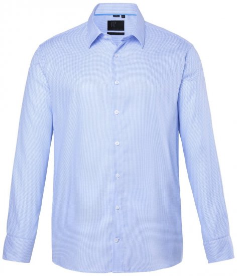 JP1880 851051 Cămașă business fără călcare cu mânecă lungă Albastru deschis TALL - TALL cămăși - Cămăși TALL pentru bărbați înalți