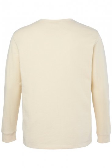JP1880 851075 Tricou henley cu mânecă lungă Gri nisip TALL - TALL T-shirts - Tricouri pentru Bărbați Înalți
