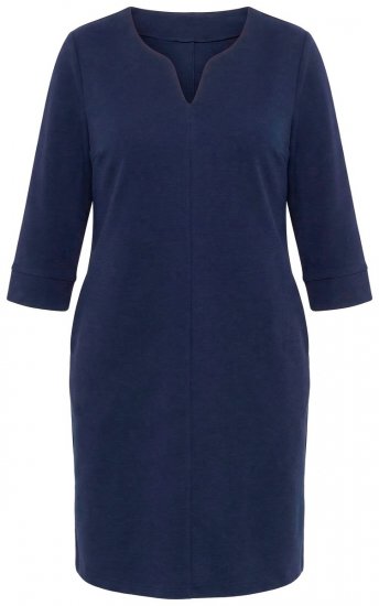Ulla Popken 851220 Rochie cu mânecă 3/4 Bleumarin - Rochii - Rochii pentru toate mărimile