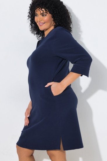 Ulla Popken 851220 Rochie cu mânecă 3/4 Bleumarin - Rochii - Rochii pentru toate mărimile