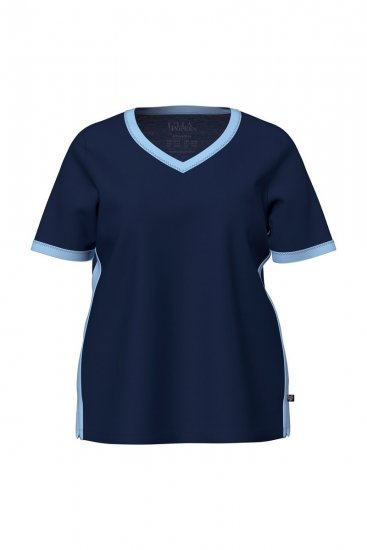 Ulla Popken 851245 Pijama în dungi Bleumarin - Pijamale/Haine de casă - 