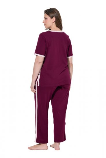 Ulla Popken 851245 Pijama Roșu fructe de pădure - Pijamale/Haine de casă - 