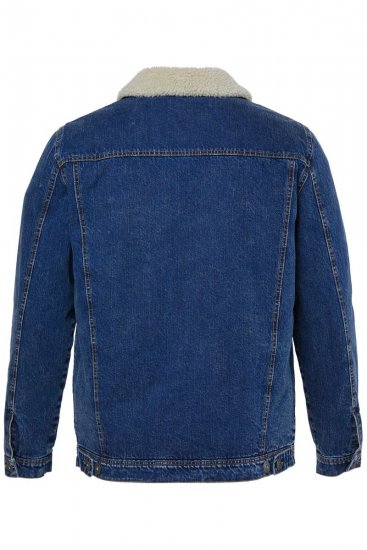JP1880 851363 Geacă din denim cu căptușeală teddy Albastru denim TALL - TALL geci - Jachete TALL pentru bărbați înalți