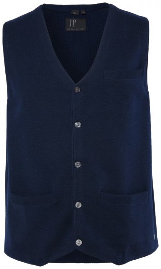 JP1880 851421 Vestă tricotată cu decolteu în V Bleumarin - Costume - Costume Bărbați mărimi mari