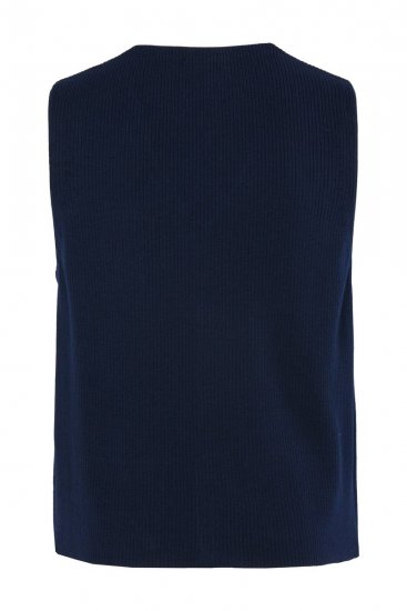 JP1880 851421 Vestă tricotată cu decolteu în V Bleumarin - Costume - Costume Bărbați mărimi mari