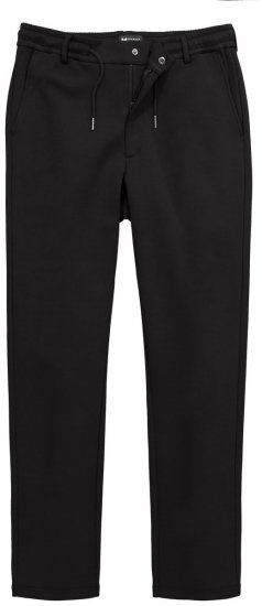 Men+ 663 Bilbao Flexlastic Pantaloni din jerseu cu talie elastică Neagră - Costume - Costume Bărbați mărimi mari