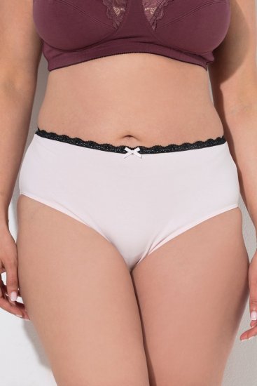 Ulla Popken 851711 Chiloți cu flori set de 5 Maro - Chiloți - 