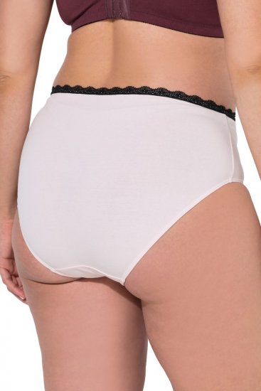 Ulla Popken 851711 Chiloți cu flori set de 5 Maro - Chiloți - 