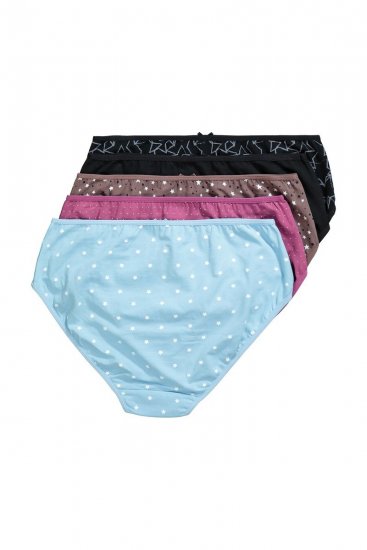 Ulla Popken 851714 Chiloți cu model set de 5 Neagră - Chiloți - 