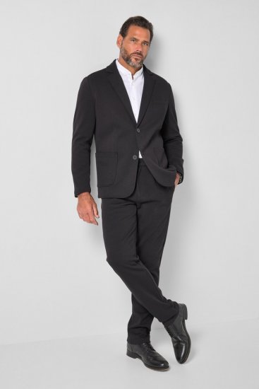 JP1880 Naples Flexnamic Sacou din jerseu Neagră - Costume - Costume Bărbați mărimi mari