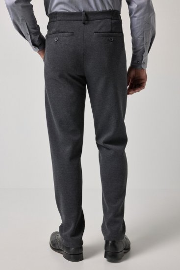 JP1880 Naples Flexnamic Pantaloni din jerseu Gri închis melanj - Costume - Costume Bărbați mărimi mari