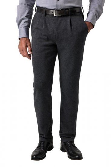 JP1880 Naples Flexnamic Pantaloni din jerseu Gri închis melanj - Costume - Costume Bărbați mărimi mari