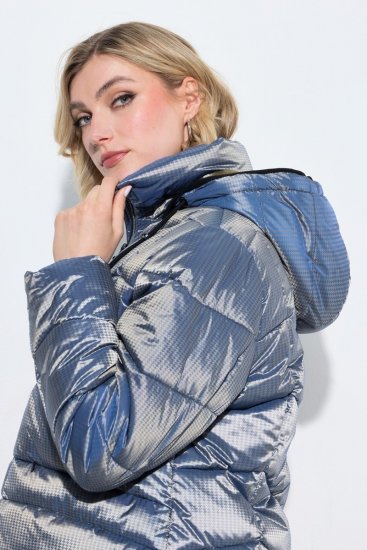 Ulla Popken 851790 Geacă matlasată Albastru denim - Geci - Jachete de damă marimi mari