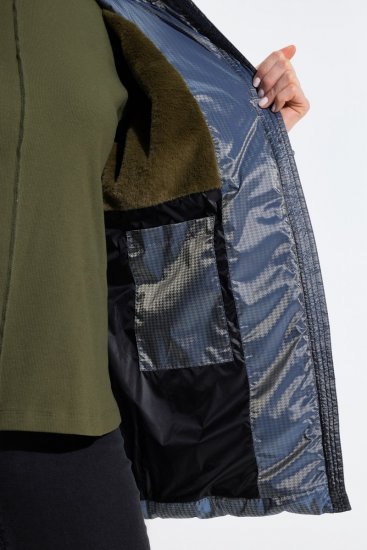 Ulla Popken 851790 Geacă matlasată Albastru denim - Geci - Jachete de damă marimi mari