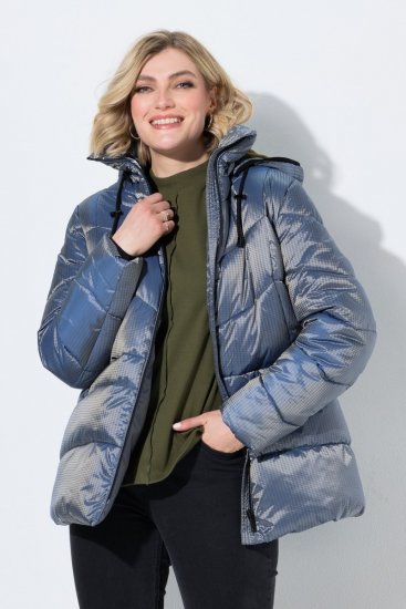Ulla Popken 851790 Geacă matlasată Albastru denim - Geci - Jachete de damă marimi mari