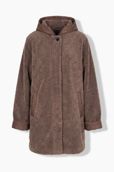 Ulla Popken 851809 Geacă teddy Maro deschis - Geci - Jachete de damă marimi mari
