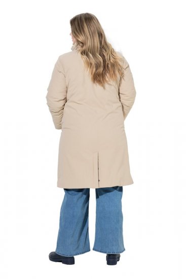 Ulla Popken 851811 Palton matlasat Bej - Paltoane - Paltoane pentru femei la marimi mari