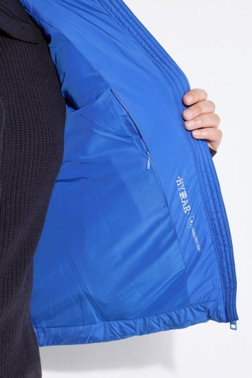 Ulla Popken 851833 Vestă matlasată cu guler înalt Albastru - Veste - 