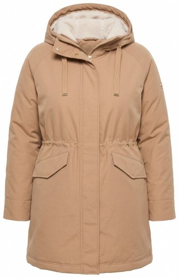 Ulla Popken 852028 Parka Bej - Paltoane - Paltoane pentru femei la marimi mari