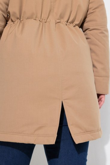 Ulla Popken 852028 Parka Bej - Paltoane - Paltoane pentru femei la marimi mari
