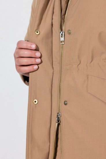 Ulla Popken 852028 Parka Bej - Paltoane - Paltoane pentru femei la marimi mari