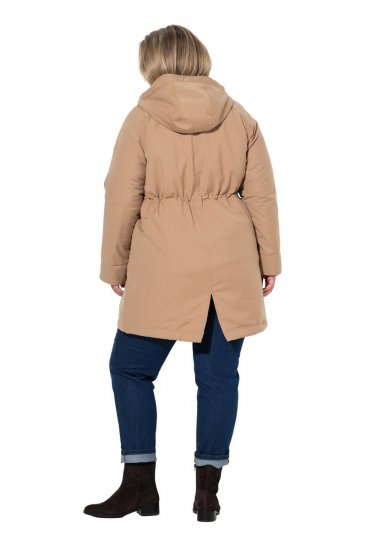 Ulla Popken 852028 Parka Bej - Paltoane - Paltoane pentru femei la marimi mari
