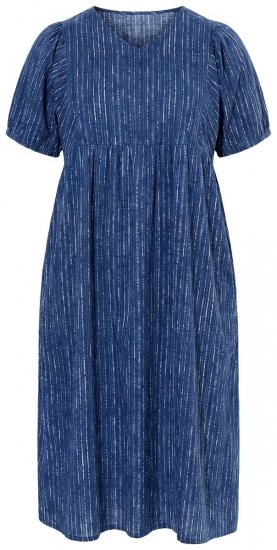 Ulla Popken 852214 Rochie midi în dungi Bleumarin - Rochii midi - Rochii midi la marimi mari