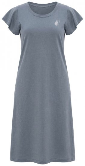 Ulla Popken 852218 Rochie midi cu mânecă scurtă Gri - Rochii midi - Rochii midi la marimi mari
